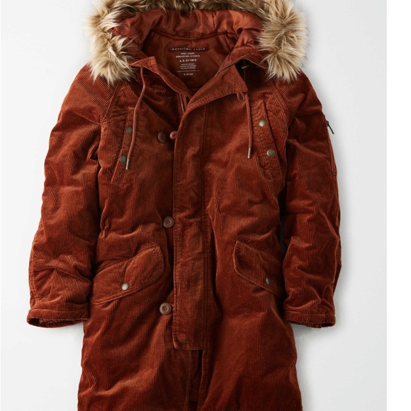 American Eagle CORDUROY PARKA New W/Tags - Picture 1 of 4